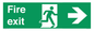 SB430: Fire Exit Right Sign