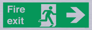 SB430: Fire Exit Right Sign