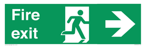 SB430: Fire Exit Right Sign