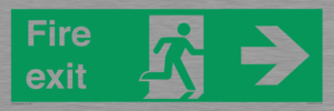 SB430: Fire Exit Right Sign