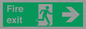 SB430: Fire Exit Right Sign