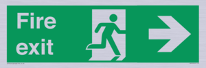 SB430: Fire Exit Right Sign