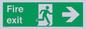 SB430: Fire Exit Right Sign