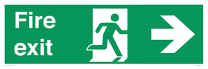 SB430: Fire Exit Right Sign