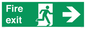 SB430: Fire Exit Right Sign