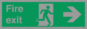 SB430: Fire Exit Right Sign