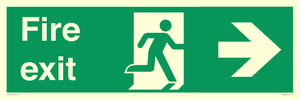 SB430: Fire Exit Right Sign