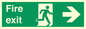 SB430: Fire Exit Right Sign