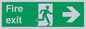 SB430: Fire Exit Right Sign