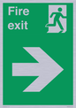 SB430: Fire Exit Right Sign