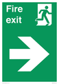 SB430: Fire Exit Right Sign