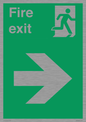 SB430: Fire Exit Right Sign