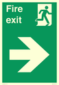 SB430: Fire Exit Right Sign