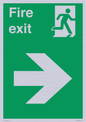 SB430: Fire Exit Right Sign