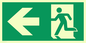 SB431: arrow left & running man symbol only