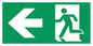 SB431: arrow left & running man symbol only