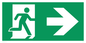 SB432: arrow right & running man symbol only