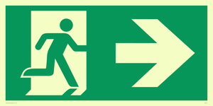 SB432: arrow right & running man symbol only