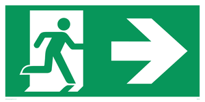 SB432: arrow right & running man symbol only