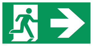 SB432: arrow right & running man symbol only