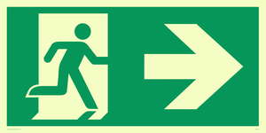 SB432: arrow right & running man symbol only