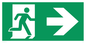 SB432: arrow right & running man symbol only