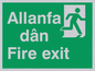 SB940: allanfa dan / fire exit - safety sign