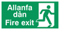 SB940: allanfa dan / fire exit - safety sign
