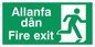 SB940: allanfa dan / fire exit - safety sign