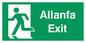SB941: allanfa / exit - safety sign