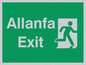 SB942: allanfa / exit - safety sign