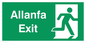 SB942: allanfa / exit - safety sign