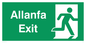 SB942: allanfa / exit - safety sign