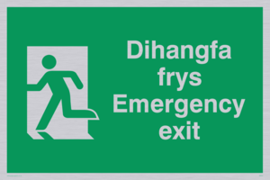 SB943: dihangfa frys / emergency exit - safety sign