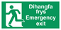 SB943: dihangfa frys / emergency exit - safety sign