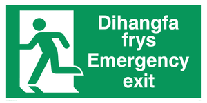 SB943: dihangfa frys / emergency exit - safety sign