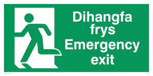 SB943: dihangfa frys / emergency exit - safety sign
