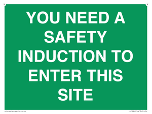 SC12863: YOU NEED A SAFETY INDUCTION TO ENTER THIS SITE