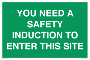 SC12863: YOU NEED A SAFETY INDUCTION TO ENTER THIS SITE