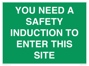 SC12863: YOU NEED A SAFETY INDUCTION TO ENTER THIS SITE