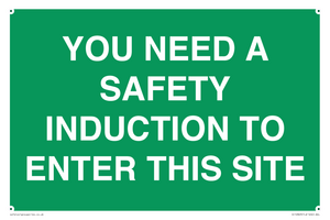 SC12863: YOU NEED A SAFETY INDUCTION TO ENTER THIS SITE