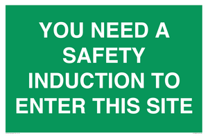 SC12863: YOU NEED A SAFETY INDUCTION TO ENTER THIS SITE