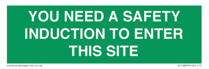 SC12863: YOU NEED A SAFETY INDUCTION TO ENTER THIS SITE
