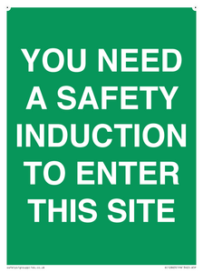 SC12863: YOU NEED A SAFETY INDUCTION TO ENTER THIS SITE