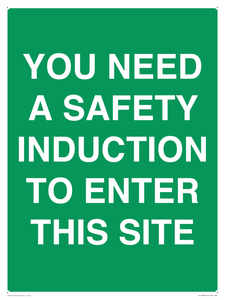 SC12863: YOU NEED A SAFETY INDUCTION TO ENTER THIS SITE