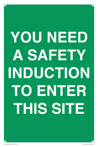 SC12863: YOU NEED A SAFETY INDUCTION TO ENTER THIS SITE