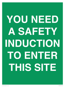 SC12863: YOU NEED A SAFETY INDUCTION TO ENTER THIS SITE