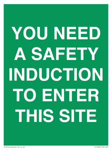 SC12863: YOU NEED A SAFETY INDUCTION TO ENTER THIS SITE