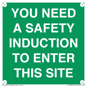 SC12863: YOU NEED A SAFETY INDUCTION TO ENTER THIS SITE