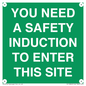 SC12863: YOU NEED A SAFETY INDUCTION TO ENTER THIS SITE